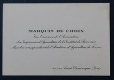 Carte visite marquis d'occasion  Nantes-