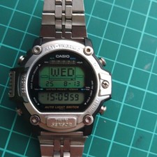 Relógio digital Casio PRT-30 com barômetro e termômetro, aço inoxidável, usado comprar usado  Enviando para Brazil