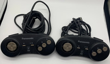 Conjunto de 2 Panasonic 3DO Control Pad Controlador Oficial OEM Preto Vendedor JP comprar usado  Enviando para Brazil
