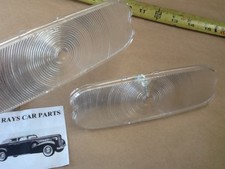 Usado, NOVO PAR DE CAPAS DE LENTES DE SUBSTITUIÇÃO 1954 54 CHEVROLET LUZ DE ESTACIONAMENTO FRONTAL TRANSPARENTE!  comprar usado  Enviando para Brazil