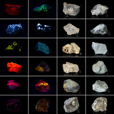 Set minerali fluorescenti usato  Spedire a Italy