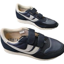 Tênis Trax Masculino Antigo 9,5 X Largo Sapatos de Couro Azul Alças EZ Retrô Anos 80 Anos 70 , usado comprar usado  Enviando para Brazil