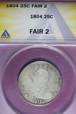 1804 anacs 25c for sale  Arlington