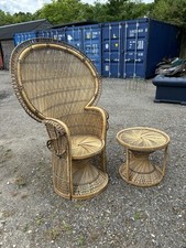 Rattan peacock chair for sale  MAIDSTONE