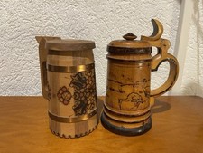 Holz bierkrug deckel gebraucht kaufen  Hildburghausen