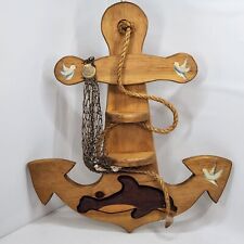 Nautical wood anchor for sale  Middlebury
