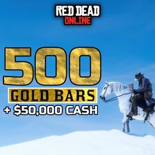 RDR2 ONLINE (PC) 500 Ouro + US$ 50.000 em Dinheiro 🚚✅️ SOMENTE PC (sem proibição) comprar usado  Enviando para Brazil