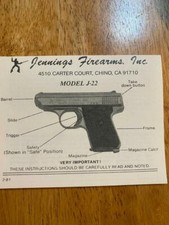 Jennings firearms model for sale  Owingsville