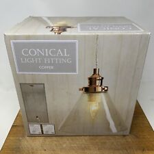 Conical glass pendant for sale  WOLVERHAMPTON