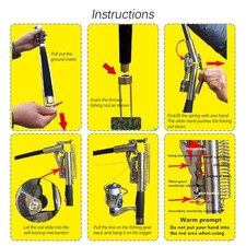 Usado, Vara telescópica ajustável automática 2,1 m/2,4 m/2,7 m/3,0 m UXWD comprar usado  Enviando para Brazil