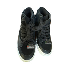 Airwalk Classics-Eixo Médio Preto Tops Altos Couro e Parte Superior Masculina Tamanho 7 comprar usado  Enviando para Brazil