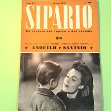 Sipario rivista teatro usato  Comiso