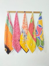 Usado, Conjunto misto sortido de 5 peças toalha de chá vintage Kantha pendurada toalha de chá de cozinha comprar usado  Enviando para Brazil