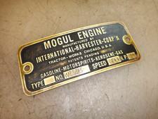 NAME TAG for 1hp IHC MOGUL No. W1113 Old Gas Engine INTERNATIONAL comprar usado  Enviando para Brazil