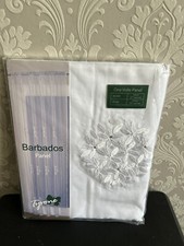 White embroidered voile for sale  LONDON