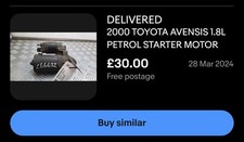 Toyota avensis 1.8l for sale  HUDDERSFIELD