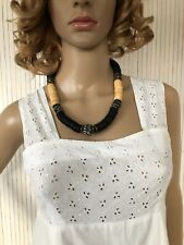 Collier perles rondelles d'occasion  Le Péage-de-Roussillon