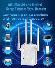 Repetidor de sinal extensor de alcance WiFi 300 MBPS 2.4G amplificador internet sem fio comprar usado  Enviando para Brazil