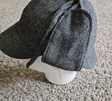 Chapéu Sherlock Holmes vintage tecido à mão de lã de tweed com abas laterais.  OF comprar usado  Enviando para Brazil