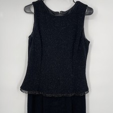 Vestido formal Scott McClintock preto brilhante tamanho 10 comprar usado  Enviando para Brazil