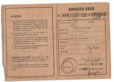 Arbeitspass 1947 arbeitsamt gebraucht kaufen  Mühlhausen/Thüringen