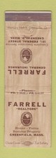 Matchbook cover farrell for sale  USA