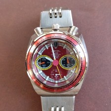 SEIKO ALBA AKA V657-6060 BullHead mostrador vermelho quartzo masculino Japão comprar usado  Enviando para Brazil