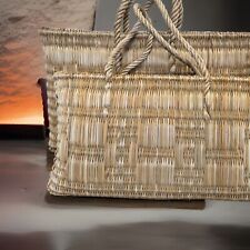 Woven seagrass shopper for sale  EPPING