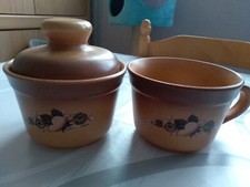 Tasse sucrier grès d'occasion  Verneuil-l'Étang