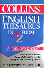 Collins english thesaurus usato  Spedire a Italy