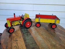 VINTAGE KOVAP BLASZANA ZABAWKA ZETOR CIĄGNIK I PRZYCZEPA Z CZECHY. REPUBLIKA na sprzedaż  Wysyłka do Poland