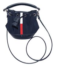 Usado, Bolsa tiracolo Tommy Hilfiger balde azul marinho lona couro sintético comprar usado  Enviando para Brazil