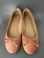 Usado, Sapatilhas de balé femininas Arezzo "Linda" arco coral empoeirado 8B (37 sutiã 39 EUR) compatível com 7,5 comprar usado  Enviando para Brazil