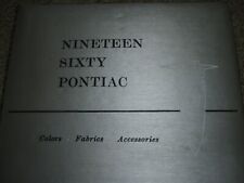 Pontiac 1960 colors for sale  Greenbush