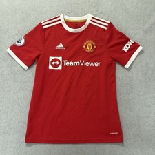 Camiseta Manchester United Youth 15-16Y Adidas Shore #7 TeamViewer EPL vermelha comprar usado  Enviando para Brazil