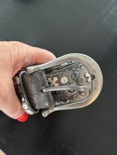 Grauer ledergürtel nieten gebraucht kaufen  Salem