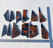 12 PREFORMAS DE OBSIDIANA NATURAL MULTI AZUL MARRÓN LOSA PARA CUCHILLO DE CORTAR PUNTA DE FLECHA segunda mano  Embacar hacia Mexico
