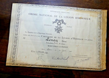 1946 diplôme chevalier d'occasion  Morestel