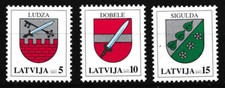 Lettland freimarken wappen gebraucht kaufen  Hessisch Lichtenau