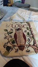 Owl tapestry tote for sale  WOLVERHAMPTON
