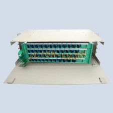 Marco de distribución de fibra óptica de 19" 48 núcleos puerto SC ODF rack panel de conexión de fibra segunda mano  Embacar hacia Mexico