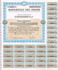 ARGENTINA GANADERÍA, AGRICULTURA Y COMERCIO certificado de stock  segunda mano  Embacar hacia Mexico