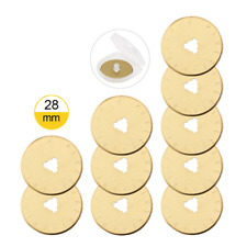 Pacote com 10 lâminas de corte rotativas SKS-7 revestidas de titânio pacote com 28 mm de substituição, usado comprar usado  Enviando para Brazil