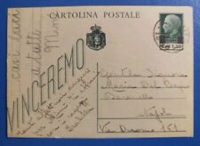 1945 intero postale usato  Solopaca