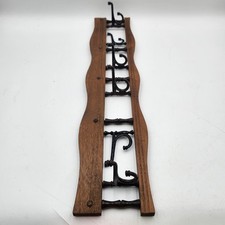 Usado, Gancho de parede vintage 6 braços 24" móvel giratório madeira toalha ganchos cabide comprar usado  Enviando para Brazil