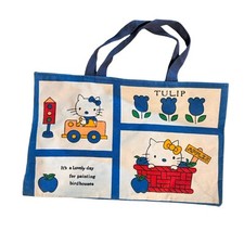 Bolsa tote Hello Kitty vintage anos 70 forrada pequena Love Day tulipa maçãs comprar usado  Enviando para Brazil