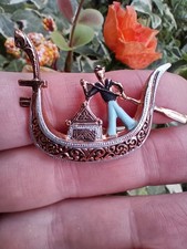 Vintage brooch gondola for sale  ATTLEBOROUGH