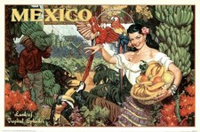 Affiche publicitaire mexico d'occasion Affiche publicitaire mexico d'occasion  France