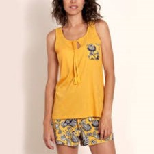 Pyjama jaune moutarde d'occasion  Courville-sur-Eure