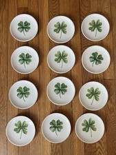 Pratos de lanche Maxcera Clover Shamrock Lucky Appetizer 6” conjunto de 12 comprar usado  Enviando para Brazil